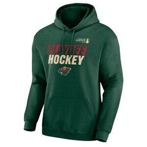 Minnesota Wild Fanatics 2025 Stanley Cup Playoffs Breakout Fleece Hoodie Size L